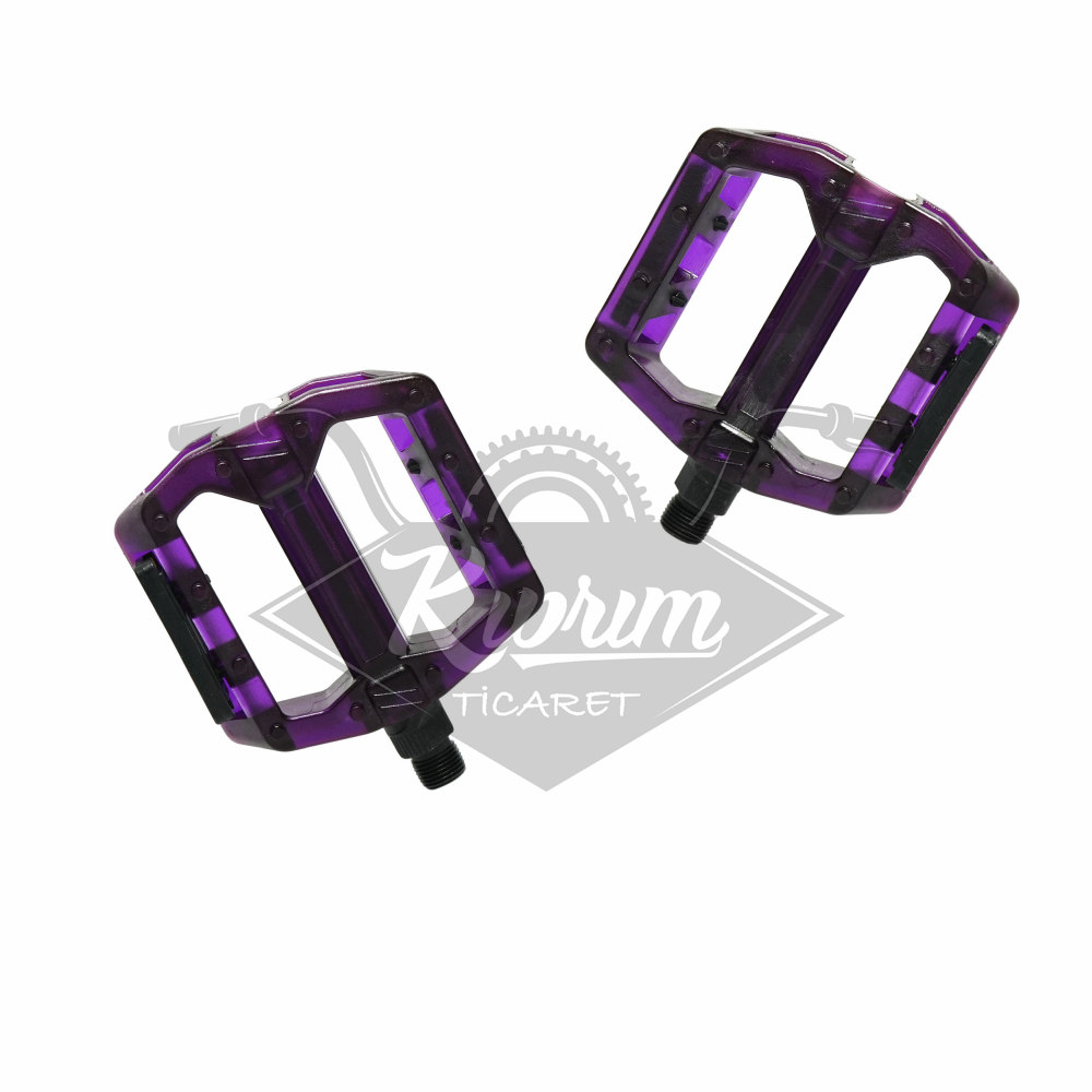 MTB PEDAL BİLYALI [ŞEFFAF] [110MM-100MM] - MOR