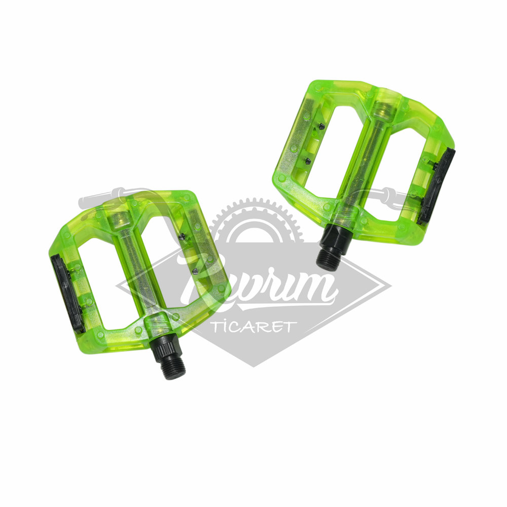 MTB PEDAL BİLYALI [ŞEFFAF] [110MM-100MM] - YEŞİL