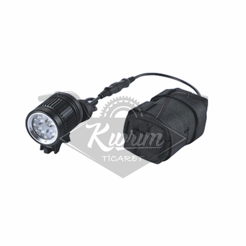 ÖN FAR ALÜMİNYUM  4 CREE LED Lİ  1600 LUMEN [ŞARJ EDİLEBİLİR PİL VE ŞARJ ALETİ DAHİ]  JY-8010-16K