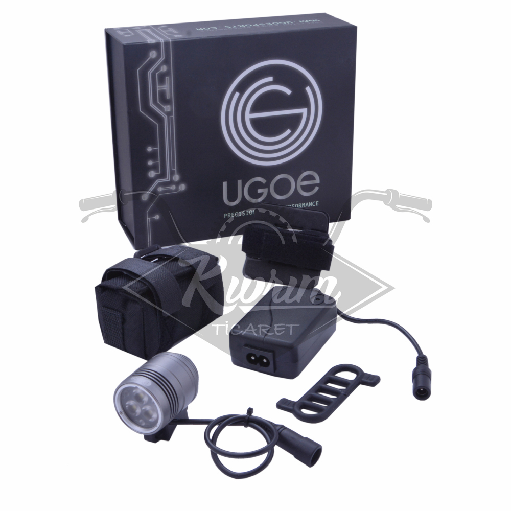 ÖN FAR ALM. 3 CREE LED - KASK UYUMLU 1500 LUMEN ŞARJLI-NB33-00 UGOE
