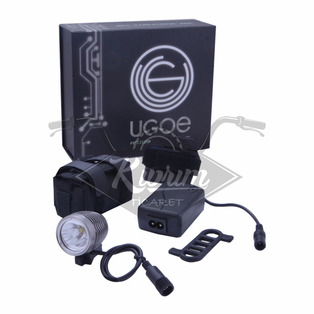 ÖN FAR ALM. 2 CREE LED - KASK UYUMLU 2000 LUMEN ŞARJLI-NB34-00 UGOE