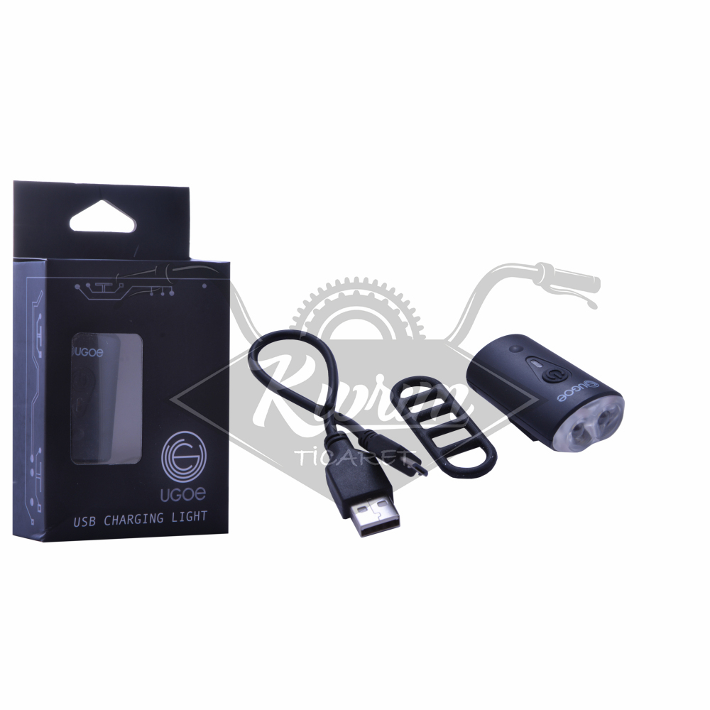 ÖN FAR 2 LEDLİ - 100 LUMEN-USB ŞARJLI-NB26-00 UGOE