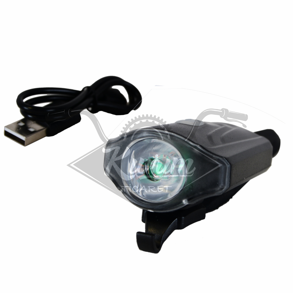 ÖN FAR CREE LED'Lİ- 50 LUMEN USB ŞARJLI - 4 FONKSİYONLU  RCTS-3407