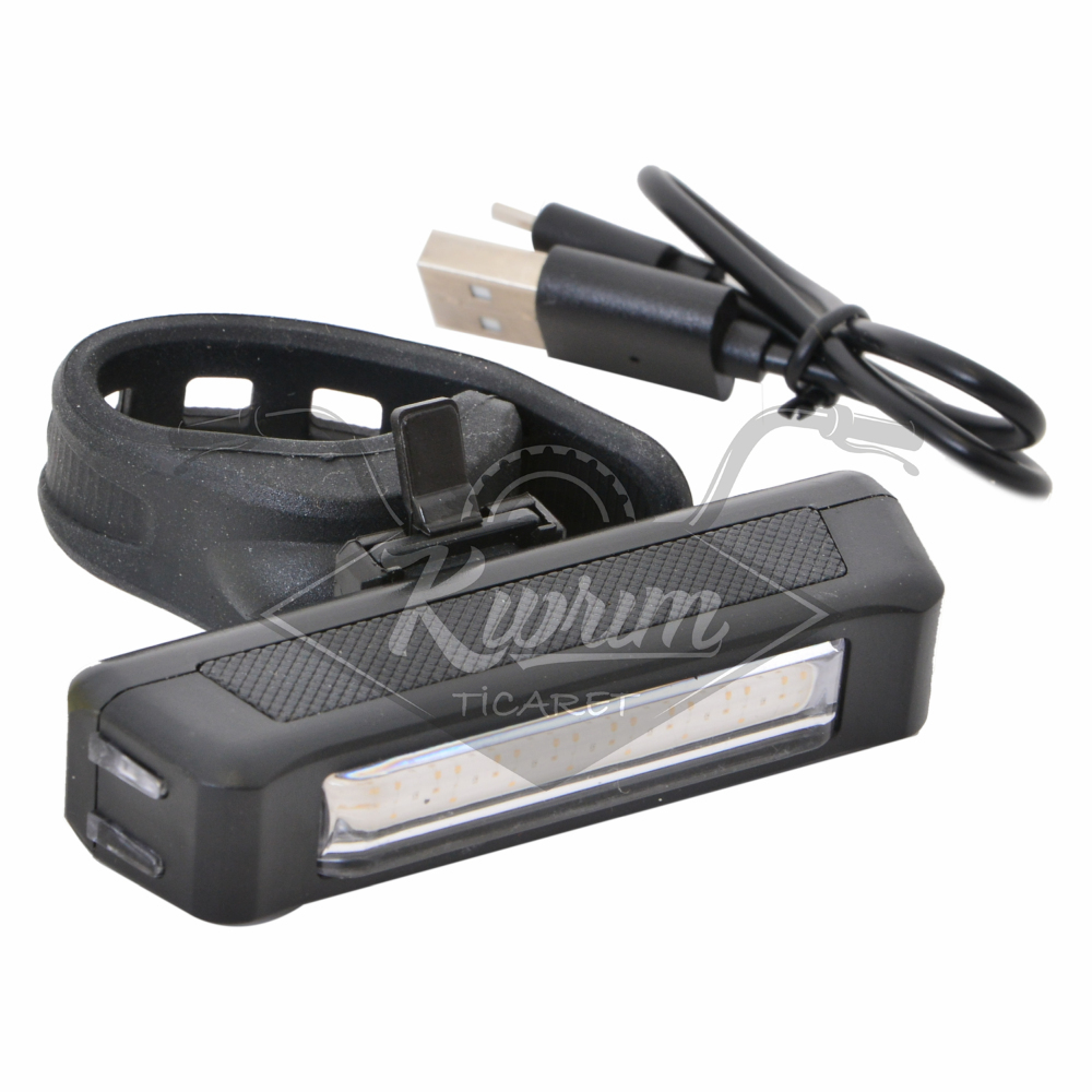 BİSİKLET ÇAKAR 6 FONKSİYONLU RENKLİ IŞIKLI [60 LUMEN - USB GİRİŞLİ] RCTS-6025C