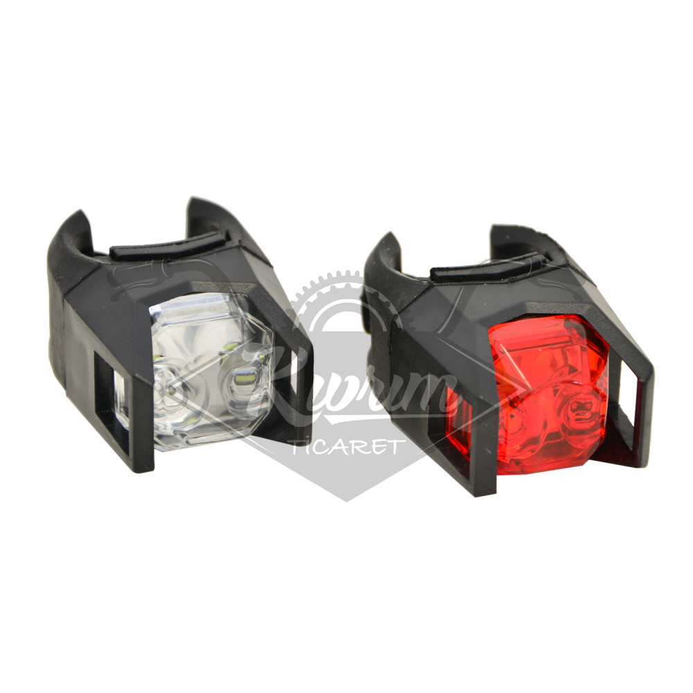SİLİKONLU ÇAKAR FAR+STOP SETİ - LED'Lİ  [PİL DAHİL] RCTS-5003