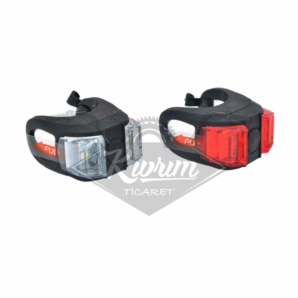 SİLİKONLU ÇAKAR FAR+STOP SETİ - LED'Lİ  [PİL DAHİL] RCTS-762