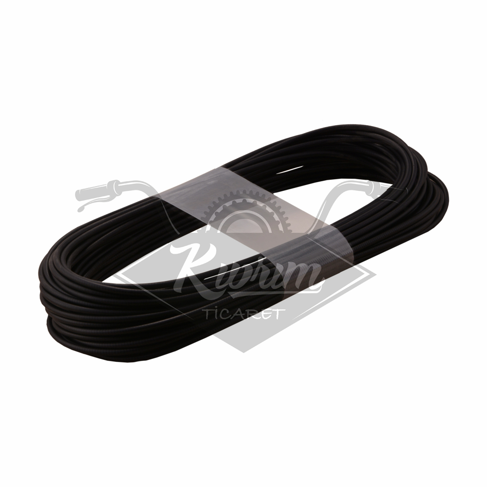 METRE DIŞ KABLO SİYAH 5 MM 2P [TEFLONLU]  [1 Rulo=25 mt]