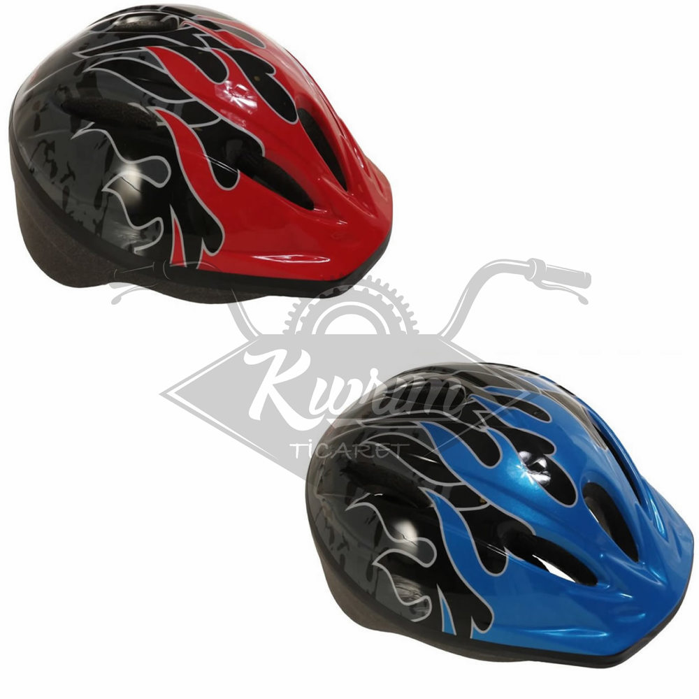 BİSİKLET KASKI ÇOCUK  Y03  48-54cm [ERKEK MODEL] [2 DESEN]  [ASKILI POŞET]