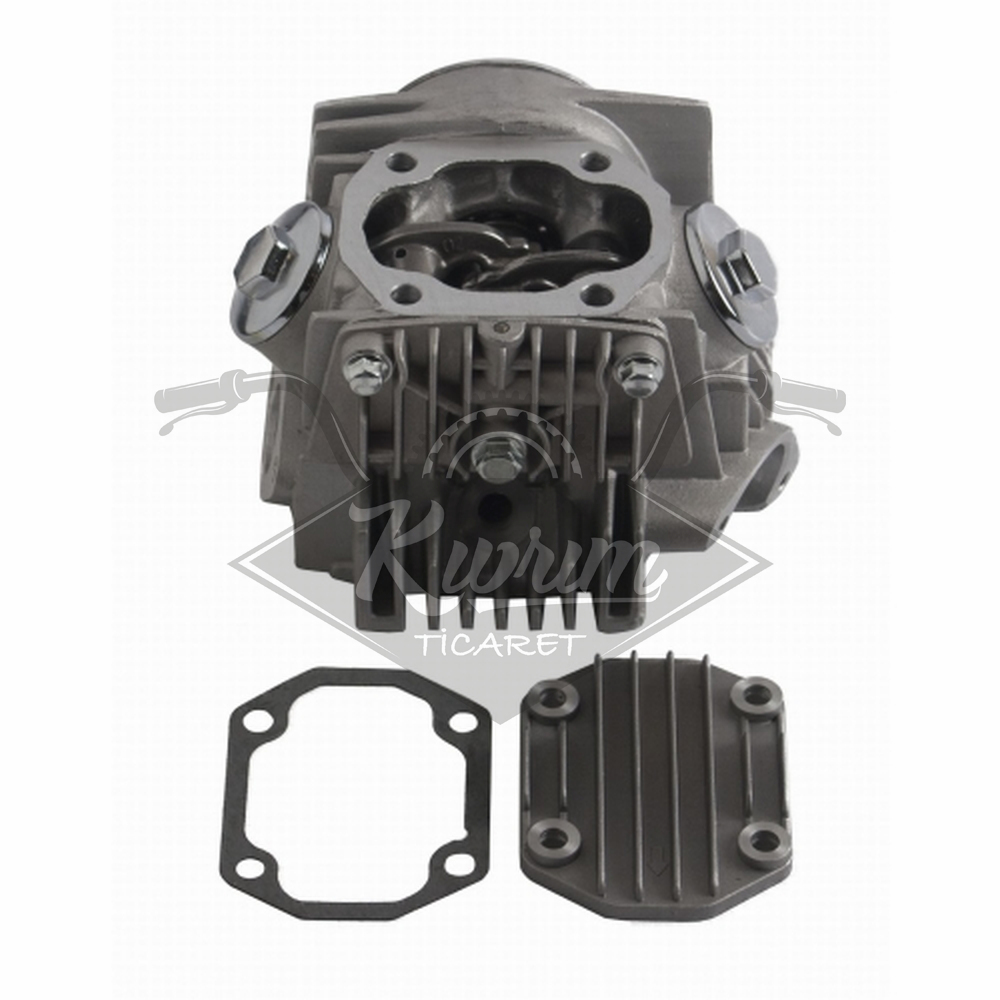 SİLİNDİR ÜST KAPAK KOMPLE 110cc CUB [DQ SUBAP] [KATALİZATÖR ÇIKIŞLI] [EKSANTRİK DAHİL]