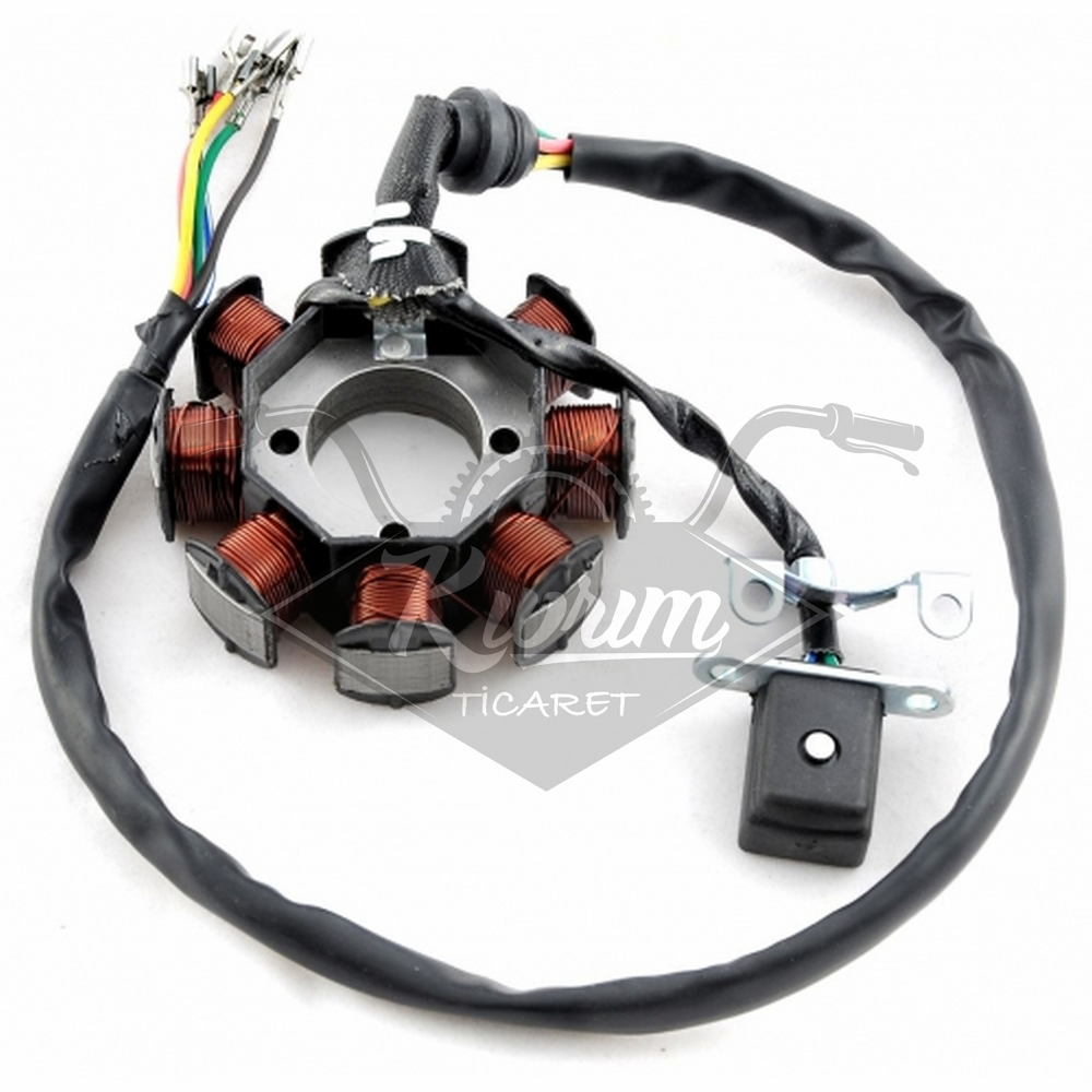STATÖR 7+1-5 KABLOLU KALIN CG125 [OEM KALİTE]