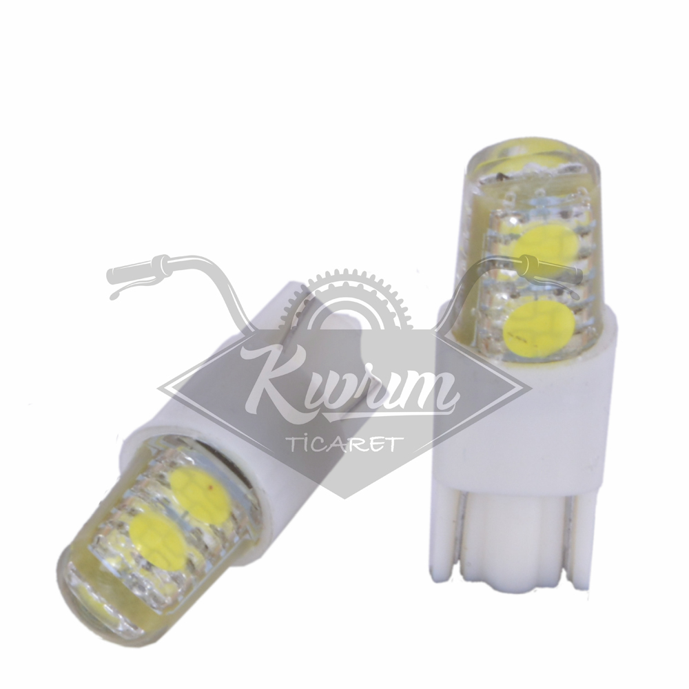 T10  4 LED' Lİ DİPSİZ AMPUL BEYAZ [ÇİFT]