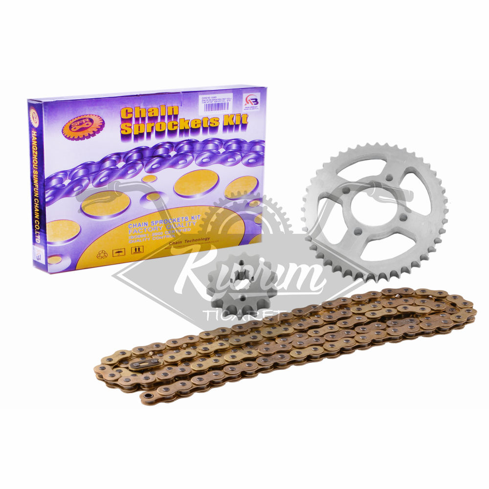 O RİNGLİ  ZİNCİR DİŞLİ SET [GOLD] [14T/45T] [428H x 118L] YBR - SFR