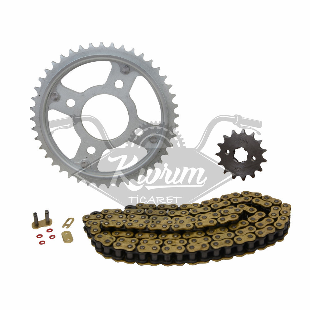 O RİNGLİ ZİNCİR DİŞLİ SET [GOLD] [15T/44T] [428H x 128L] HONDA CBR 125R - SFR