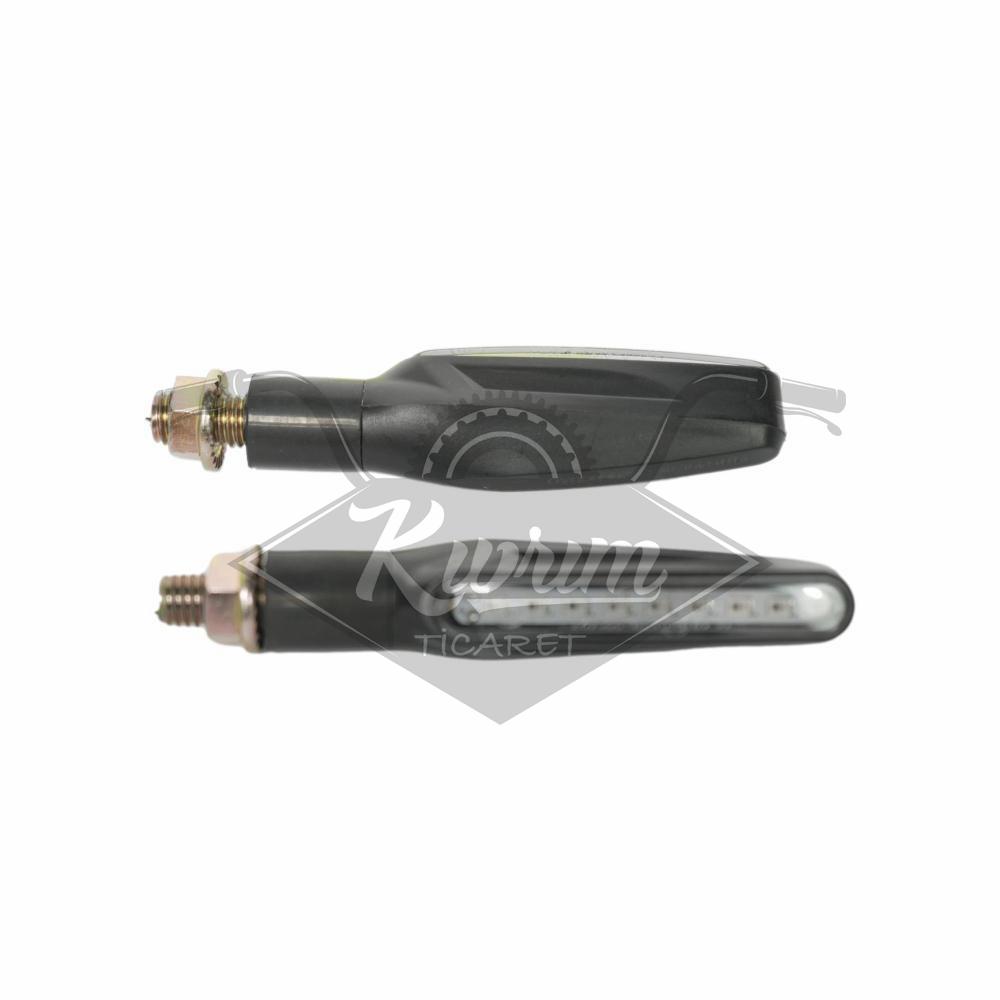 KAYAN LED SİNYAL [SARI IŞIK] [TAKIM] SİYAH [1040XL-Y] - E BELGELİ