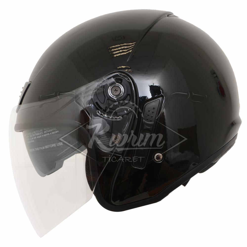 BEON-ÇENESİZ VİZÖRLÜ YAZLIK KASK [B210] [SİYAH] [XL]