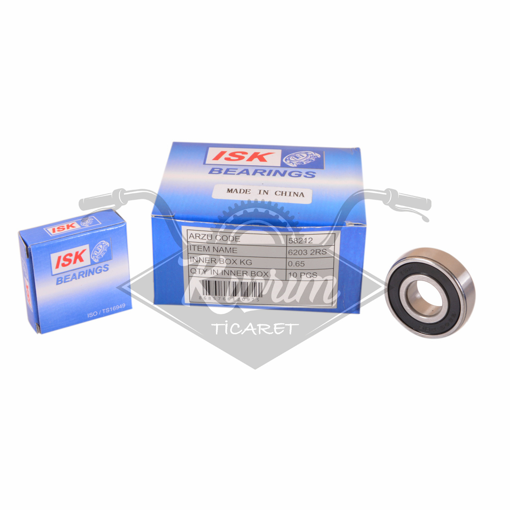 RULMAN [PLASTİK KAPAKLI] 6203