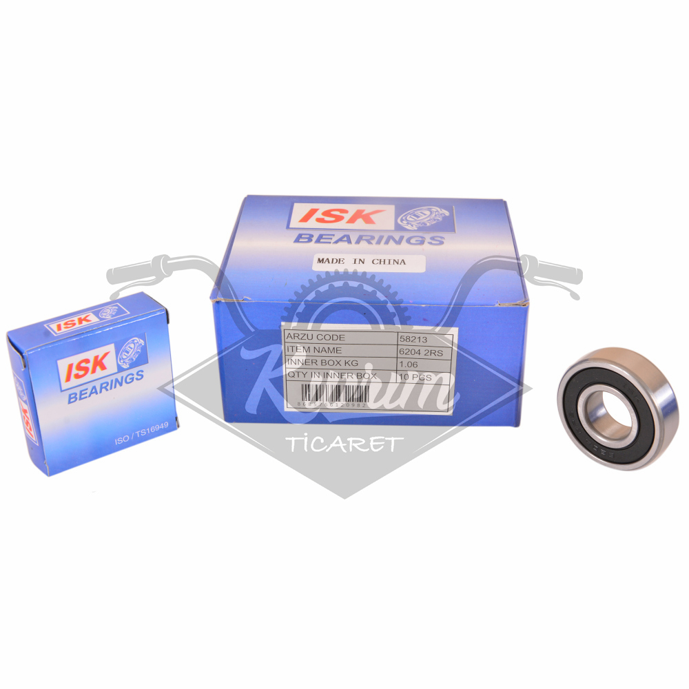 RULMAN [PLASTİK KAPAKLI] 6204