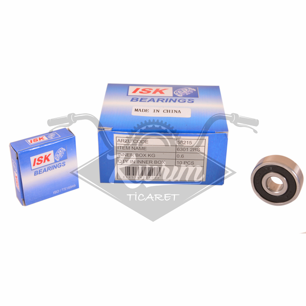 RULMAN [PLASTİK KAPAKLI] 6301