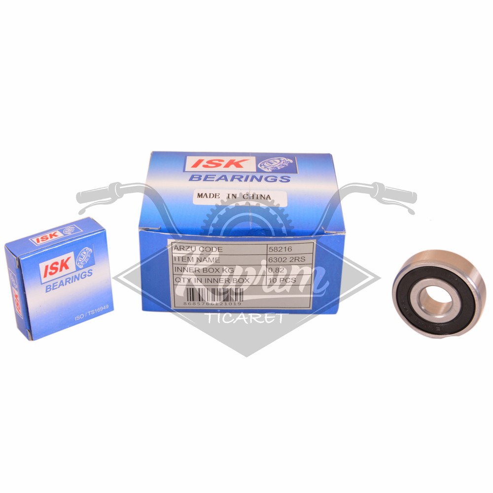RULMAN [PLASTİK KAPAKLI] 6302