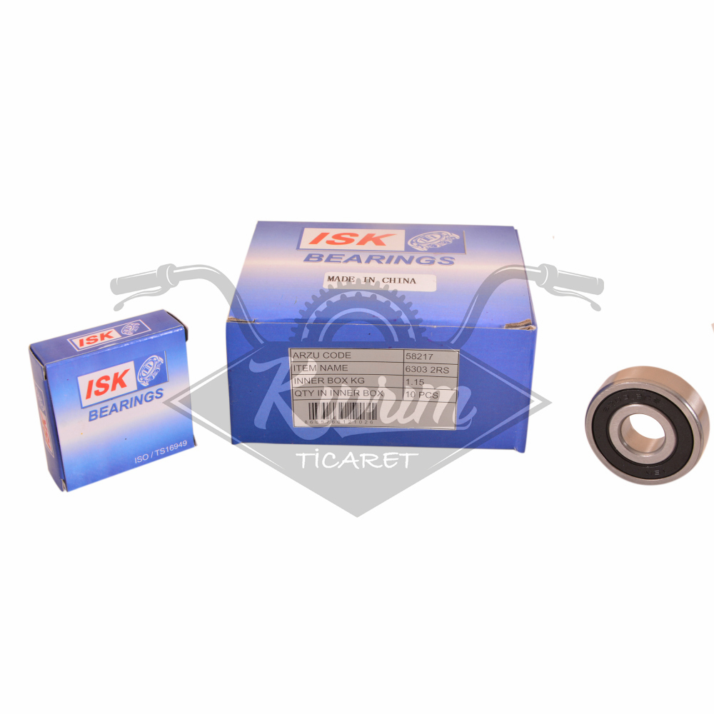 RULMAN [PLASTİK KAPAKLI] 6303