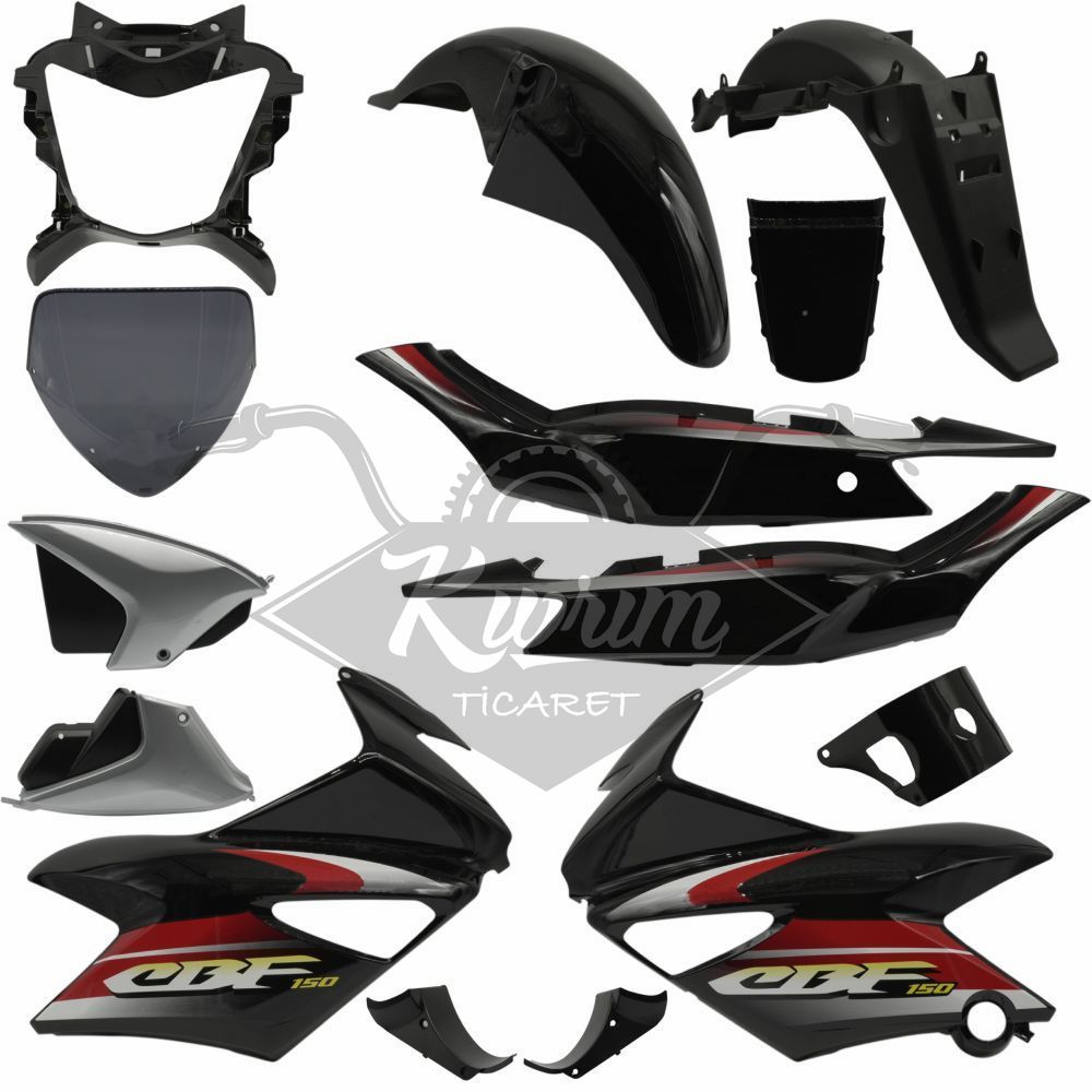 KAPORTA SET Y. SET [SİYAH] HONDA CBF 150