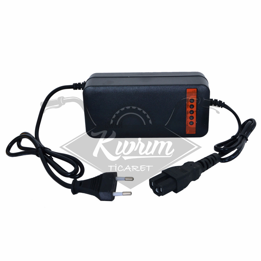 48 V [20-24AH] ŞARJ CİHAZI EBIKE [DEVRE KESİCİLİ - GÖSTERGELİ] - MONERO