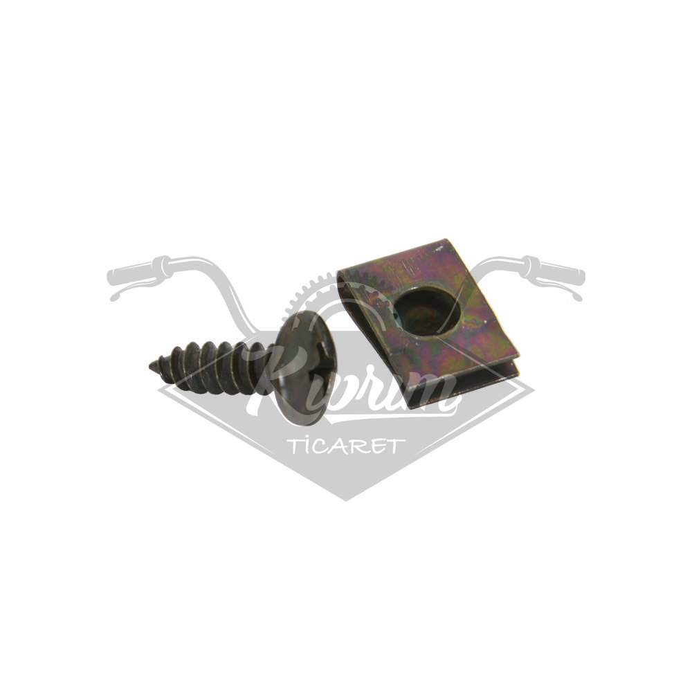 KAPORTA KLİPSİ VE VİDASI [1 PK :100 AD]