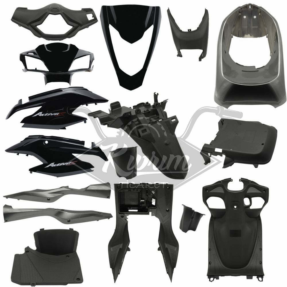 KAPORTA Y. SET ESKİ MODEL [SİYAH] HONDA ACTIVA S