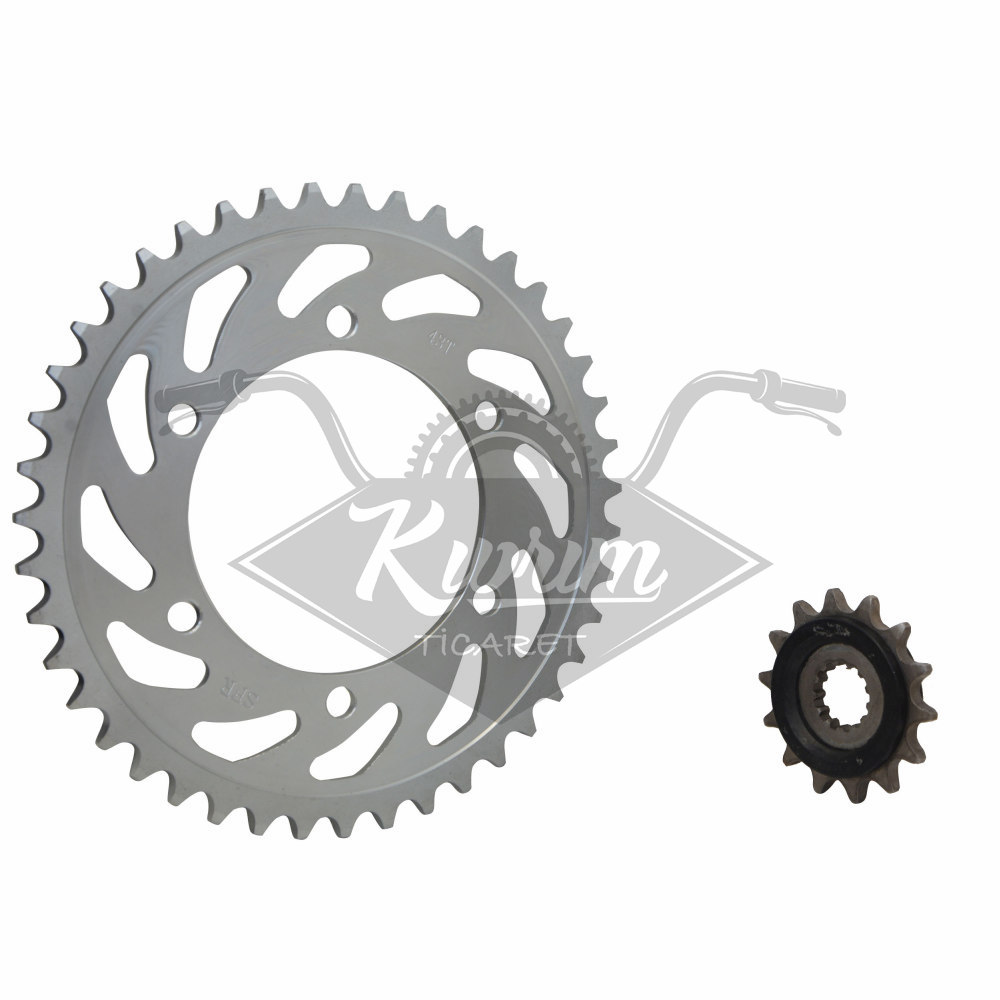 ÖN - ARKA DİŞLİ SET [14T / 43T] [520] YAMAHA R25 - MT25 - SFR