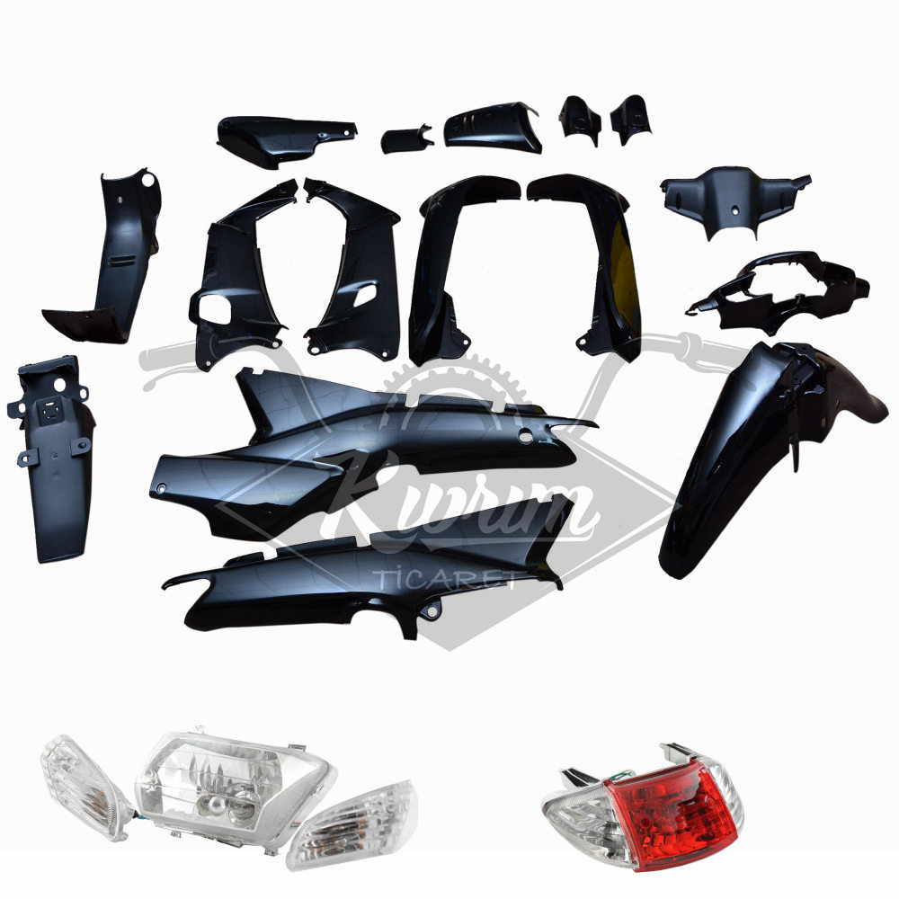 LIFAN KAPORTA SET [SİYAH] [FAR+STOP DAHİL] CUB
