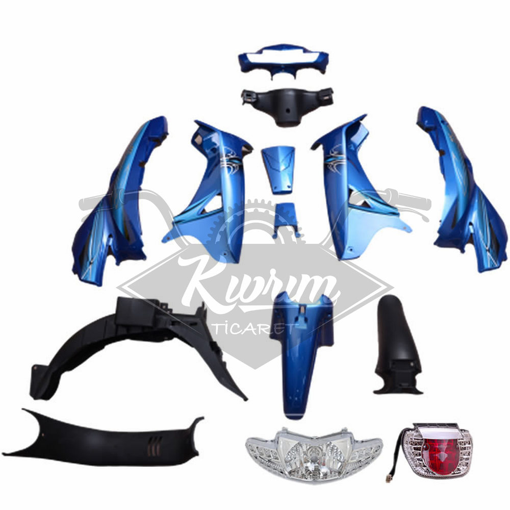 KAPORTA SET [MAVİ] [FAR+STOP+SİNYAL DAHİL] MONDIAL SFC - SFC MINI
