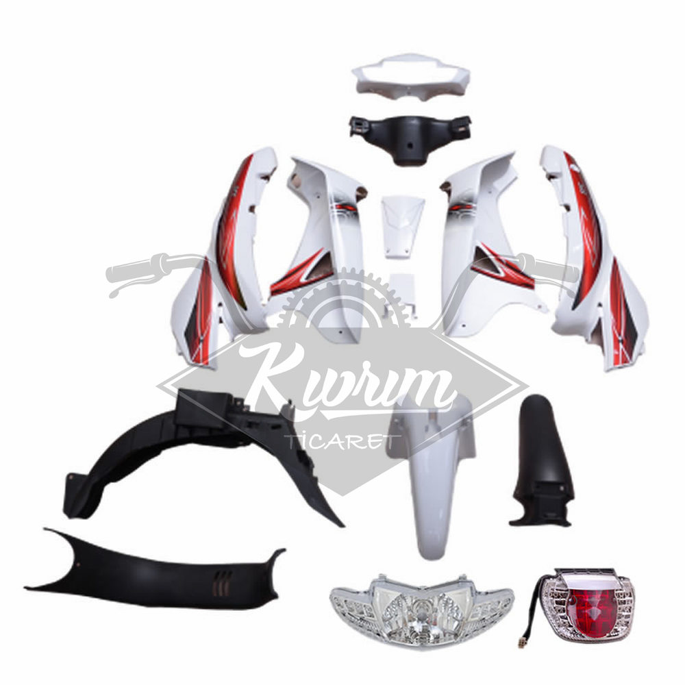 KAPORTA SET [BEYAZ] [FAR+STOP+SİNYAL DAHİL] MONDIAL SFC - SFC MINI