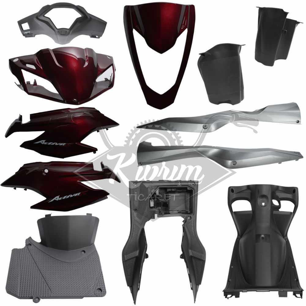 KAPORTA SET [BORDO] [ESKİ MODEL] HONDA ACTIVA S