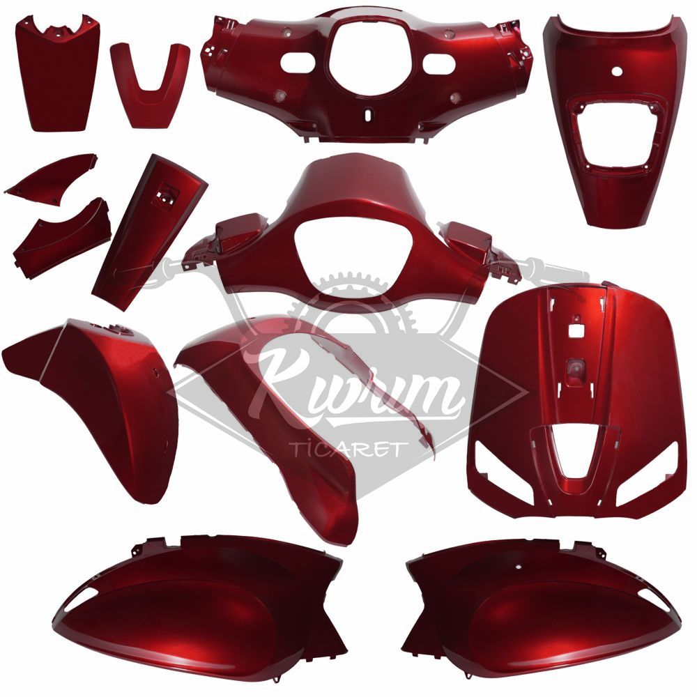 KAPORTA SET [BOYALI AKSAM] [KIRMIZI] WING 50