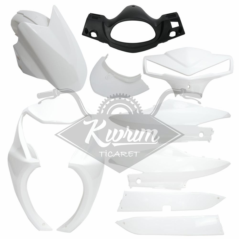 KAPORTA SET [BOYALI AKSAM] [BEYAZ]  SPACE MAX