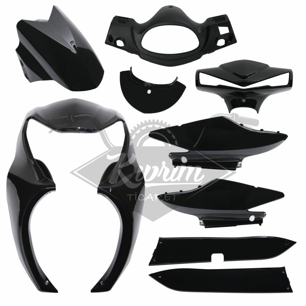 KAPORTA SET [BOYALI AKSAM] [SİYAH ] SPACE MAX