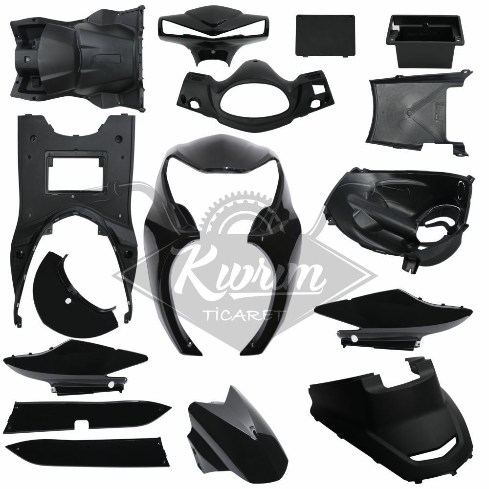 KAPORTA SET [KOMPLE] [SİYAH] SPACE MAX