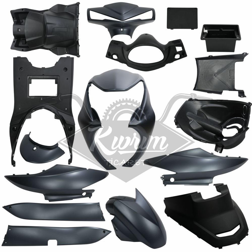 KAPORTA SET KOMPLE [KRİSTAL SİYAH ] SPACE PRO MAX