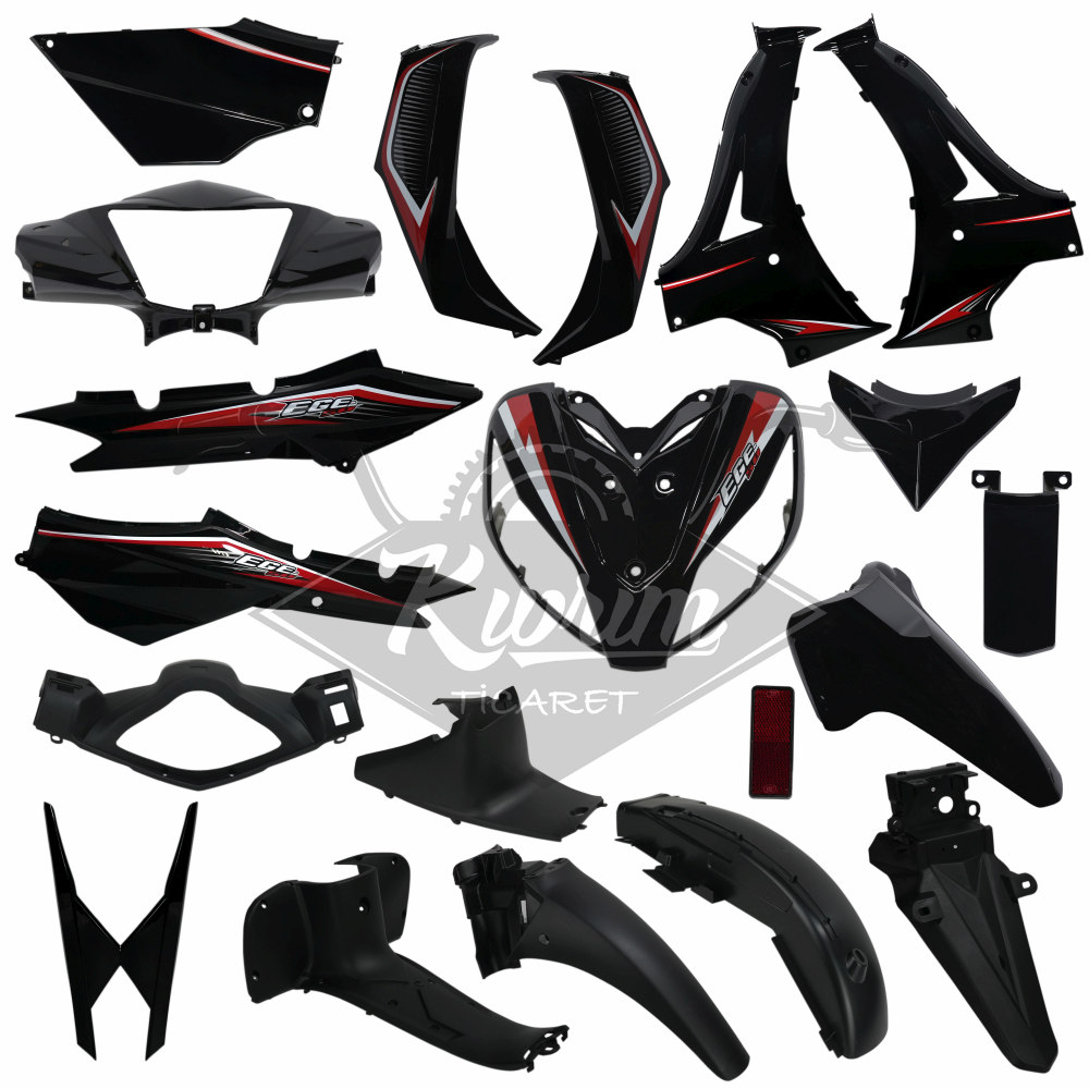 KAPORTA SET KOMPLE [SİYAH] KUBA EGE