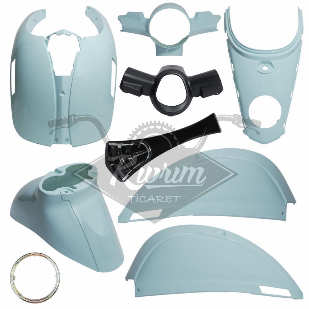 KAPORTA SET [BOYALI AKSAM] [MAVİ] - KUBA BLUEBERRY