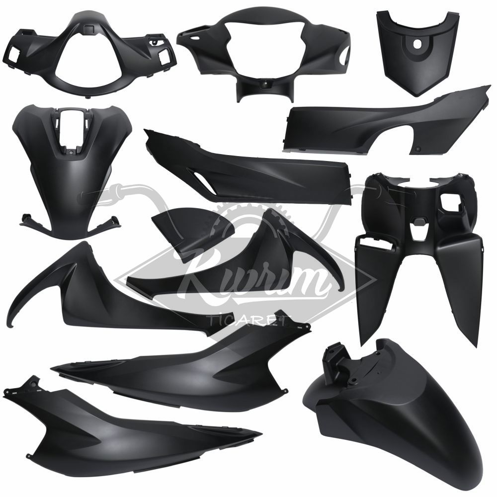 KAPORTA SET [MAT SİYAH] HONDA DIO