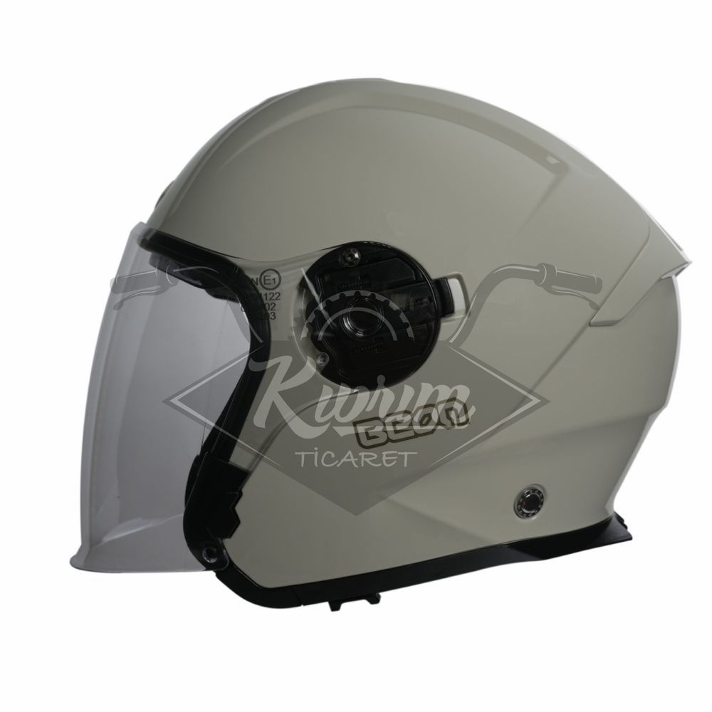 BEON- ÇENESİZ VİZÖRLÜ YAZLIK KASK [B203] [BEYAZ-KIRMIZI-YEŞİL] [L]