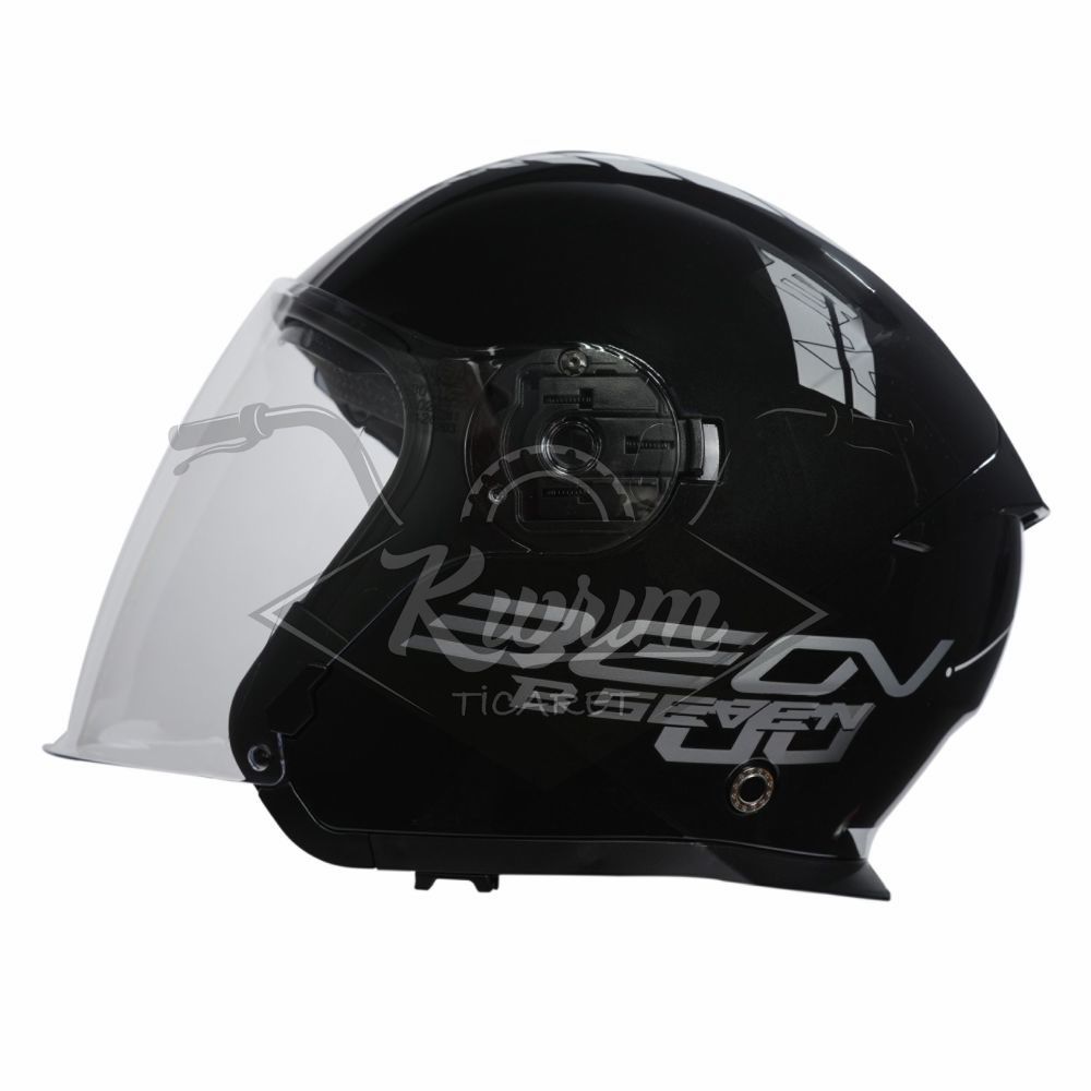 BEON- ÇENESİZ VİZÖRLÜ YAZLIK KASK [B203] [SİYAH-BEYAZ] [XXL]
