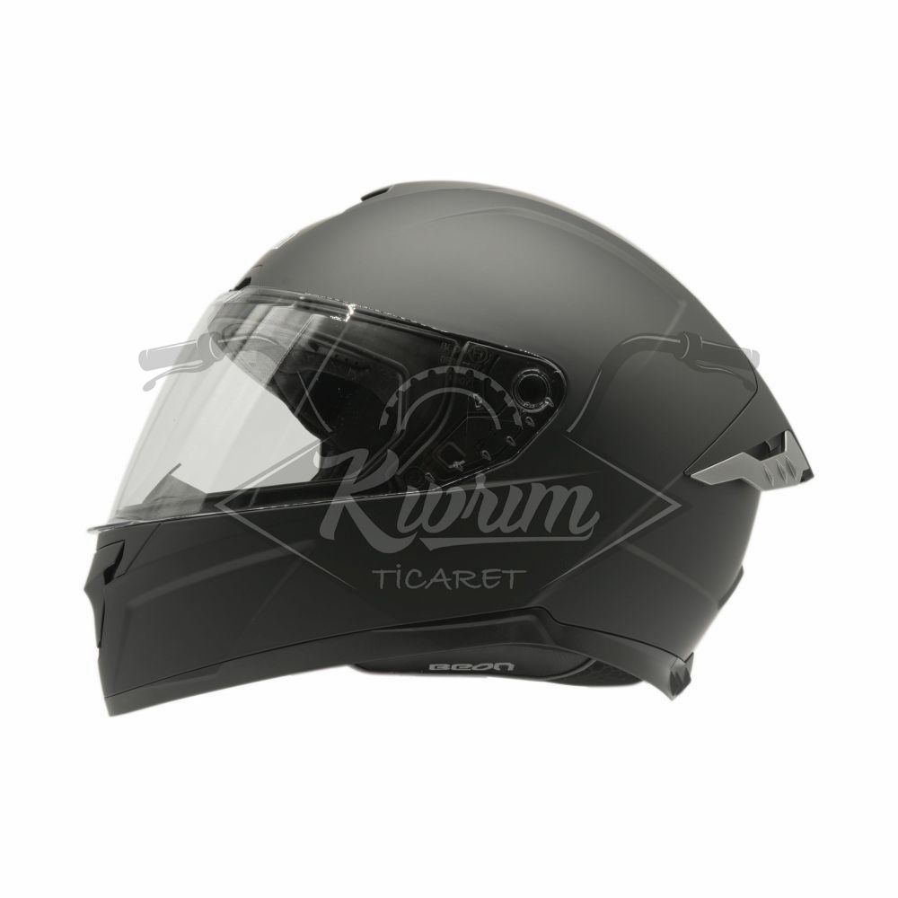 BEON- KAPALI KASK [FULL FACE] [B507] [MAT SİYAH] [L]