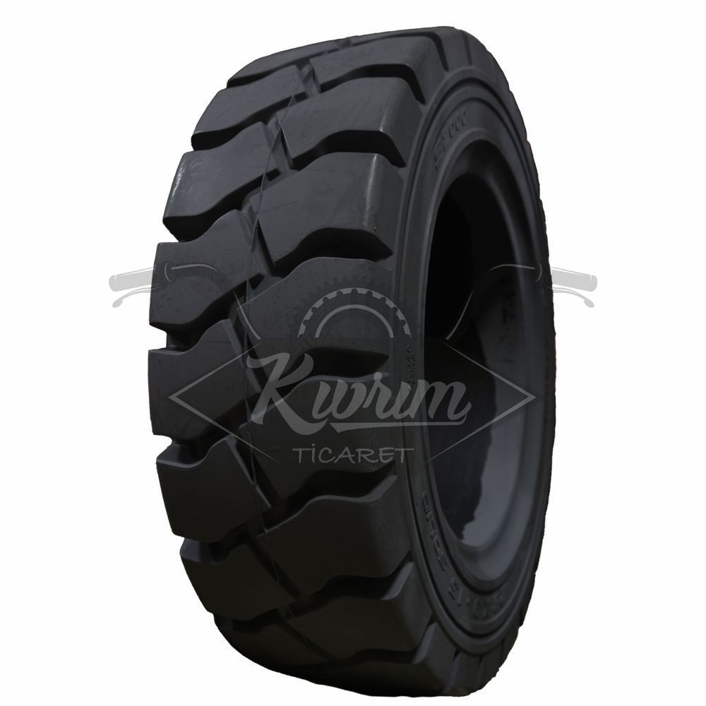 15 x 4-1/2-8 [DESEN - S3000] SEGMANLI - STARKUS SOLID TIRE GREY - LIP TYPE