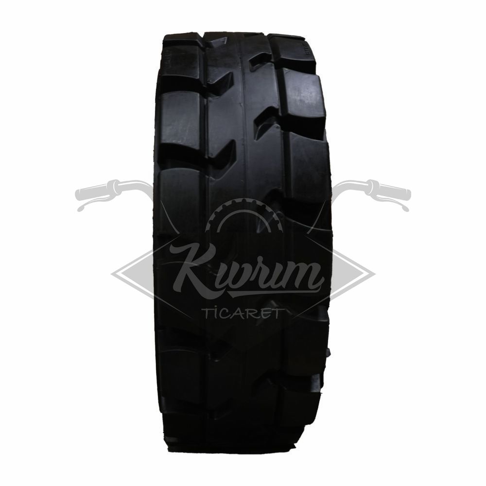 23 X 9 - 10 [DESEN - S3000] SEGMANLI - STARKUS SOLID TIRE BLACK - LIP TYPE